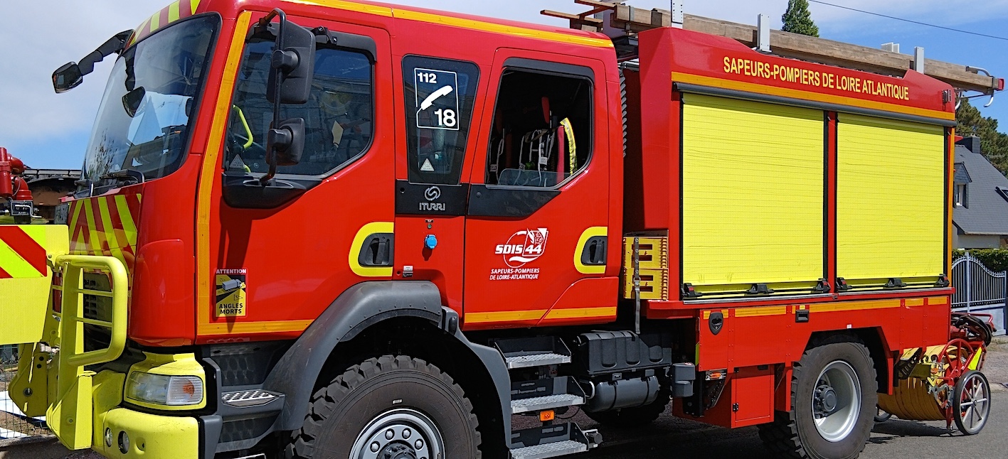 camion de pompiers de Loire-Atlantique