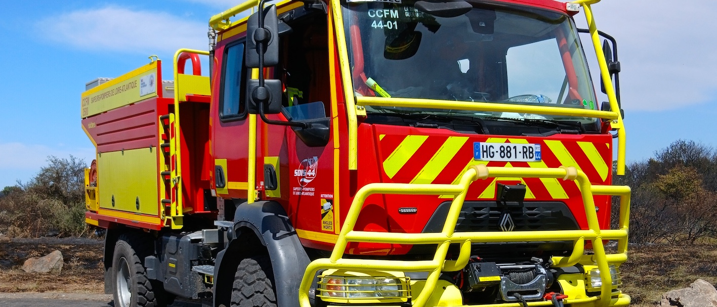 véhicule des pompiers de Loire-Atlantique