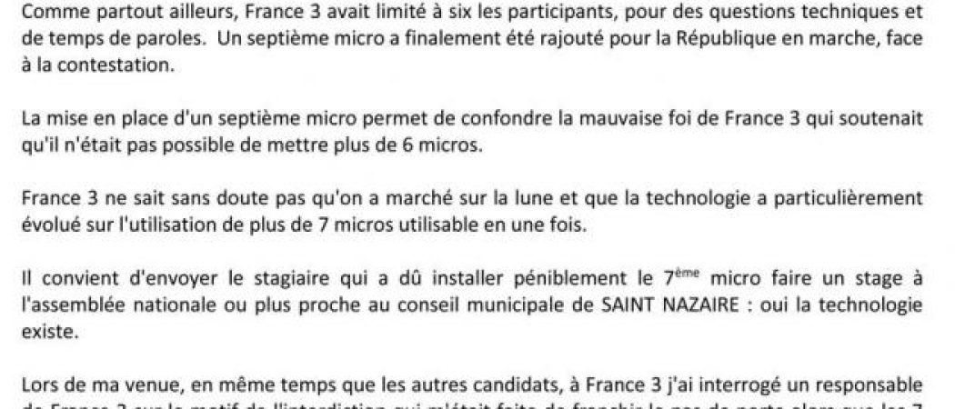 Municipales Saint-Nazaire : la polémique enfle entre Denis Lambert  et FR3
