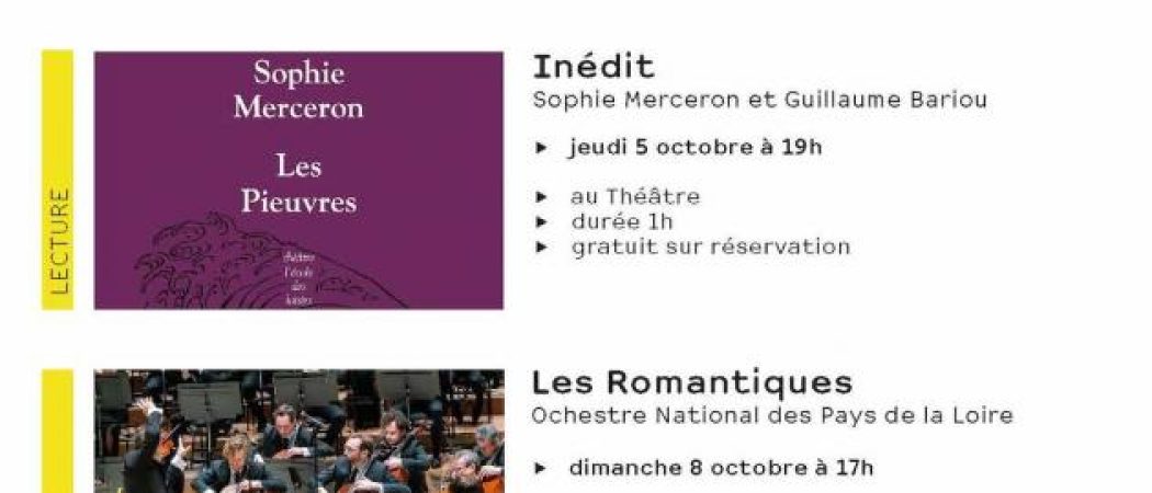 Saint-Nazaire : le programme du théâtre pour le mois d’octobre